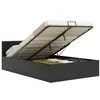 Image de vidaXL Cadre de lit avec rangement hydraulique 140x200 cm similicuir