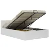 Image de vidaXL Cadre de lit avec rangement hydraulique 140x200 cm similicuir285519