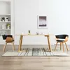 Image de vidaXL Chaises à manger lot de 2 noir bois courbé et similicuir278733
