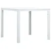 Image de vidaXL Table basse Blanc 78x78x74 cm PEHD Aspect de bois