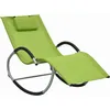 Image de vidaXL Vidaxl Chaise Longue Avec Oreiller Vert Textilène