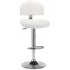 Image de vidaXL Tabouret de bar Blanc Similicuir249647
