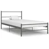 Image de vidaXL Cadre de lit sans matelas gris métal 100x200 cm