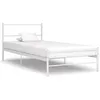 Image de vidaXL Cadre de lit sans matelas blanc métal 100x200 cm284693