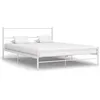 Image de vidaXL Cadre de lit sans matelas blanc métal 140x200 cm284695