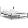 Image de vidaXL Cadre de lit avec tête de lit sans matelas gris 160x200cm métal286495