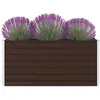 Image de JardiniÃ¨re 160 X 80 X 45 Cm Acier GalvanisÃ© Marron