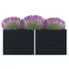 Image de vidaXL Jardinière 160 x 80 x 45 cm Acier galvanisé Anthracite47013