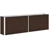 Image de vidaXL Jardinière Acier Galvanisé 240 X 40 X 77 Cm Marron