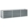 Image de vidaXL Jardinière surélevée acier galvanisé 240x40x45 cm gris47044