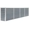 Image de vidaXL Jardinière 320x40x77 cm Acier galvanisé Gris47048