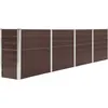 Image de vidaXL Jardinière 320x40x77 cm Acier galvanisé Marron47050