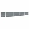 Image de vidaXL Lit surélevé de jardin Acier galvanisé 320x40x45 cm Gris47052