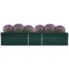 Image de Lit SurÃ©levÃ© De Jardin Acier GalvanisÃ© 400x80x45 Cm Vert