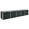 Image de vidaXL Lit surélevé de jardin Acier galvanisé 400x80x77 cm Anthracite