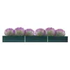 Image de Vidaxl Lit SurÃ©levÃ© De Jardin Acier GalvanisÃ© 480x80x45 Cm Vert 47065