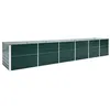 Image de vidaXL Lit surélevé de jardin Acier galvanisé 480x80x77 cm Vert47069
