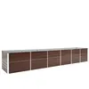 Image de vidaXL Lit surélevé de jardin Acier galvanisé 480x80x77 cm Marron47070