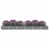 Image de vidaXL Lit surélevé de jardin Acier galvanisé 600x80x45 cm Gris