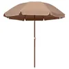Image de vidaXL Parasol de jardin avec mât en acier 240 cm taupe47802