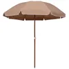 Image de vidaXL Vidaxl Parasol Avec M?T En Acier 240 Cm Taupe