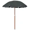 Image de vidaXL Vidaxl Parasol Avec Mât En Acier 180 Cm Anthracite