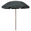Image de vidaXL Parasol avec mât en acier 240 cm Anthracite