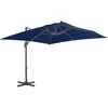 Image de vidaXL Vidaxl Parasol Déporté Avec Mât En Aluminium 3x3 M Bleu Azur