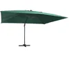 Image de vidaXL Vidaxl Parasol Déporté Avec Lumières Led Aluminium 400x300 Cm Vert