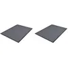 Image de vidaXL Paillassons 2 pcs PVC Gris 90x60 cm278748