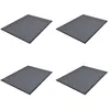 Image de vidaXL Paillassons 4 pcs PVC Gris 90x60 cm