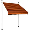 Image de vidaXL Auvent manuel rétractable 150 cm Orange et marron145835