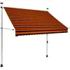Image de vidaXL Auvent manuel rétractable 200 cm Orange et marron