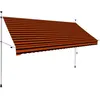 Image de vidaXL Auvent manuel rétractable 300 cm Orange et marron