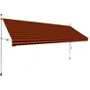 Image de vidaXL Auvent manuel rétractable 400 cm Orange et marron145840