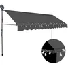 Image de Auvent Manuel RÃ©tractable Avec Led 350 Cm Anthracite