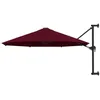 Image de vidaXL Parasol mural avec mât en métal 300 cm Bordeaux47298