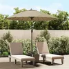 Image de vidaXL Parasol d'extérieur avec mât en aluminium 270 cm Taupe