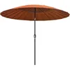 Image de vidaXL Vidaxl Parasol D'extérieur Et M?T Avec Aluminium 270 Cm Terre Cuite