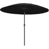 Image de vidaXL Vidaxl Parasol D'extérieur Avec Mât En Aluminium 270 Cm Noir