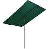 Image de vidaXL Vidaxl Parasol De Jardin Avec Mât En Aluminium 180x110 Cm Vert