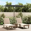 Image de vidaXL Parasol d'extérieur avec mât en aluminium 2x1,5 m Anthracite