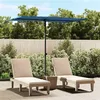 Image de vidaXL Parasol d'extérieur avec mât en aluminium 2x1,5 m Bleu azuré