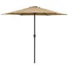 Image de vidaXL Parasol d'extérieur et mât en aluminium 270x246 cm Taupe