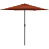 Image de vidaXL Vidaxl Parasol D'extérieur Et Mât En Aluminium 270x246 Cm Terre Cuite