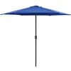 Image de vidaXL Vidaxl Parasol De Jardin Et Mât En Aluminium 270x246 Cm Bleu Azuré