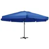 Image de vidaXL Parasol d'extérieur avec mât en aluminium 500 cm bleu azuré