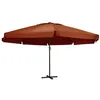 Image de vidaXL Parasol de jardin avec mât en aluminium 600 cm terre cuite47375