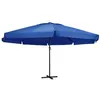 Image de vidaXL Parasol de jardin avec mât en aluminium 600 cm bleu azuré47377