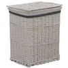Image de vidaXL Panier à linge Blanc Saule286978